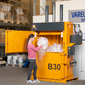 Bramidan B30 Vertical Baler supplied by Kenburn